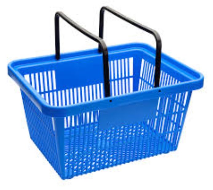 Large Shopping Basket Standard Design Blue | Shop Supplies
